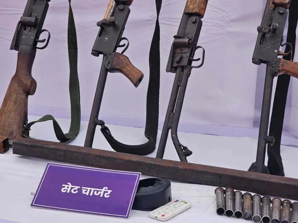 Arms that were given up by the surrendered cadres