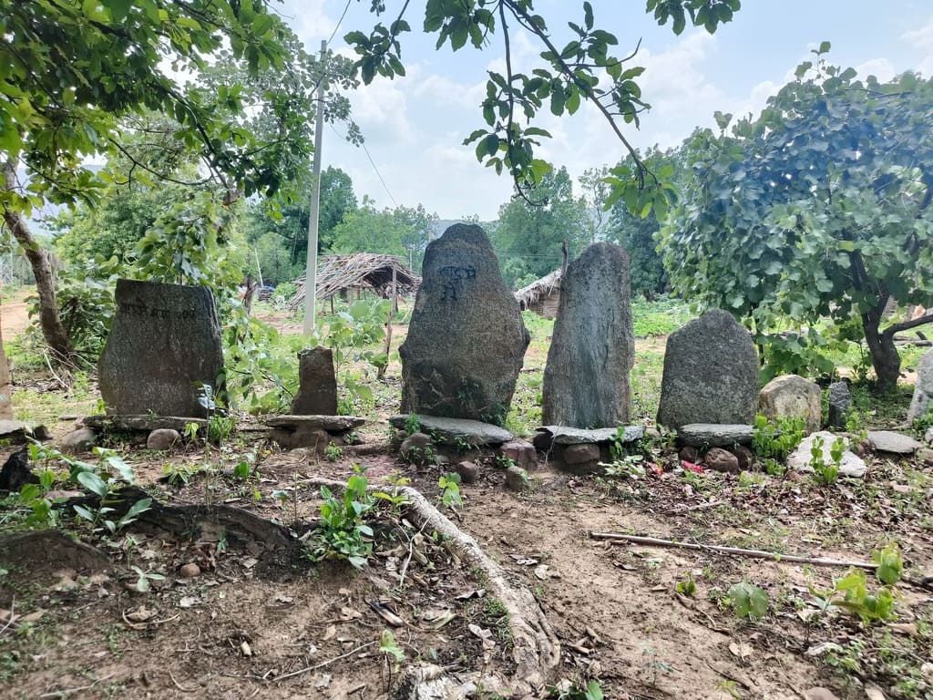 Burial site for the tribals killed in south Bastar in the police-Maoist cross-fire.